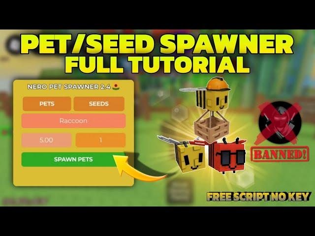 [ FULL TUTORIAL ]  PET/SEED SPAWNER SCRIPT  | GROW A GARDEN | FREE NO KEY