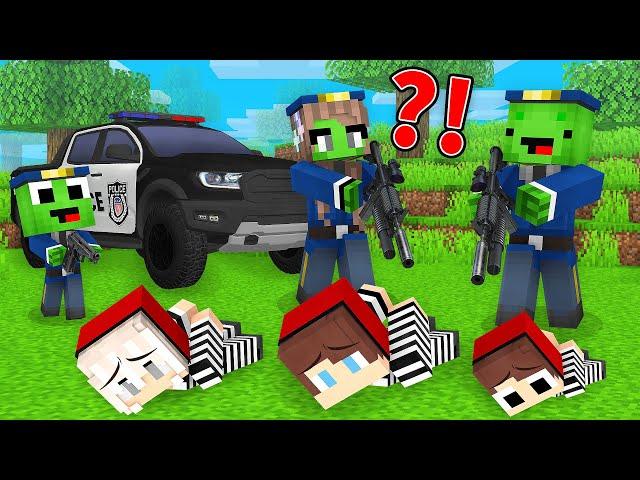 Mikey Family Became FBI Agents and Arrested JJ Family in Minecraft (Maizen)