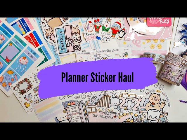 Planner Sticker Haul - Unboxing my Christmas presents and orders ready for planner Setups