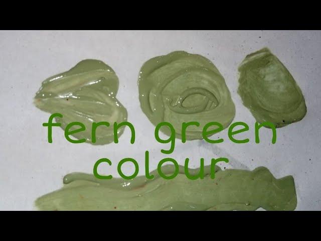 fern green colour| how to make fern green colour| colour mixing process