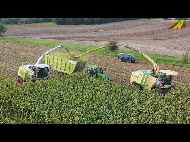 Großeinsatz Mais häckseln 2019 - Krone BigX 850, Claas Jaguar 970 farmer corn harvest Maisernte