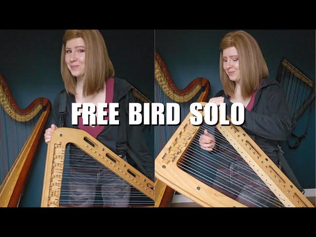 Free Bird solo on electric lever harp!