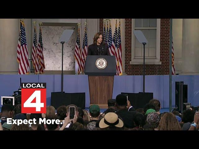 Full speech: Kamala Harris concedes presidential election to Donald Trump