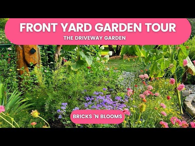 Front Yard Garden Tour // Driveway Garden // July 2024