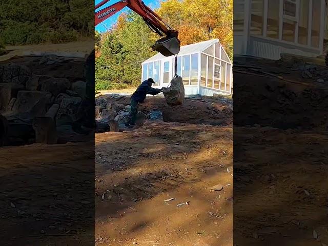 Building a Retaining Wall #construction #build #excavator