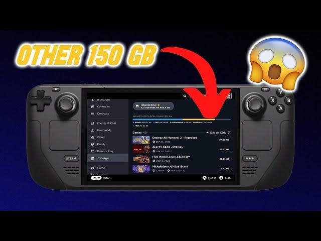 Steam Deck Storage Problem "Other" ( FIXED ) How To Remove Unnecessary Files