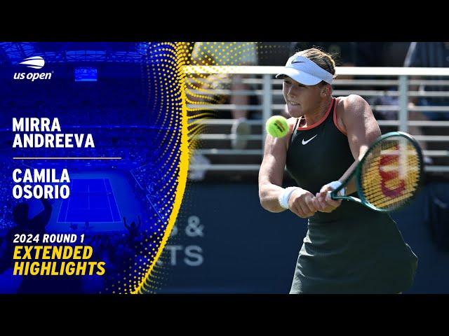 Mirra Andreeva vs. Camila Osorio Extended Highlights | 2024 US Open Round 1