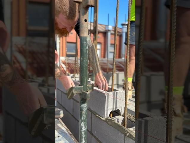 Just another block getting laid #melbournebricklaying #melbournebricklayer