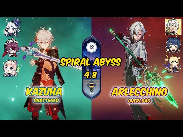 REACTION BUFFED?? | C0 Kazuha Shattered - Arlecchino Classic Overload | Spiral Abyss 5.2