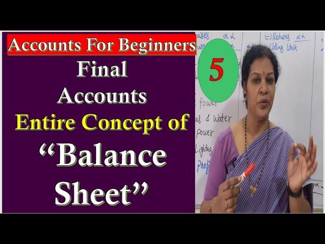 27. "Balance Sheet"  - Introduction & Proforma In Final Accounts