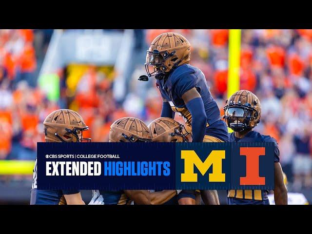 No. 24 Michigan Wolverines vs. No. 22 Illinois Fighting Illini - Extended Highlights | BigTen on CBS