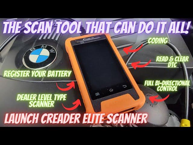 THE SCAN TOOL THAT CAN DO IT ALL!!!  Launch Creader Elite BMW scan tool (also for other cars)