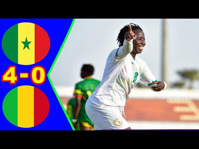 Sénégal  Mali 4- 0 Résumé de la rencontre - Tournoi UFOA  A U20 Féminine Sénégal 2024