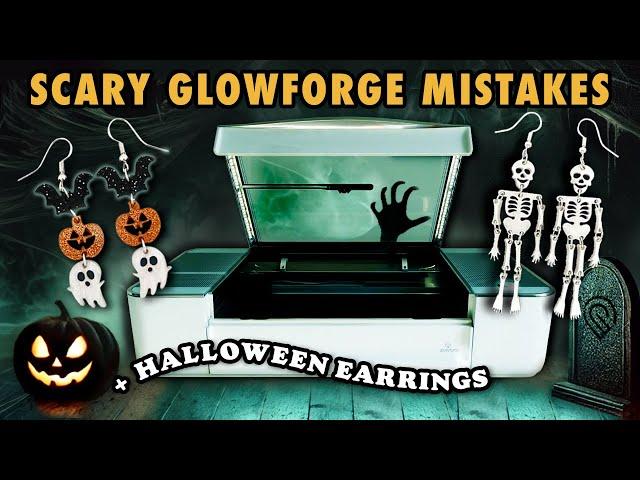 Making Halloween Earrings + My Scariest Glowforge Mistakes