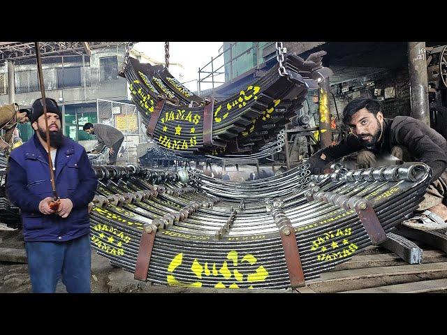 Top Mass Production Process Of Making Trailer Leaf Springs | How Trailer Leaf Springs Are Made