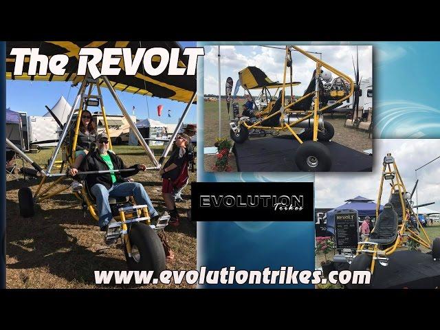 Revolt, Evolution Trikes Revolt two seat weight shift light sport aircraft, by Larry Mednick.