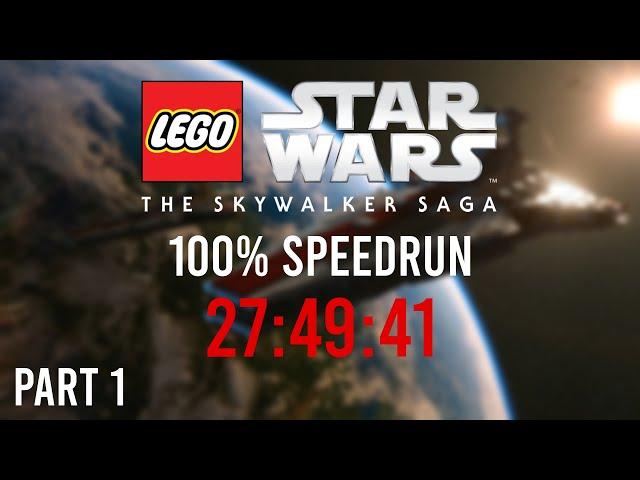 LEGO Star Wars: The Skywalker Saga 100% Speedrun in 27:49:41 [PART 1/3]