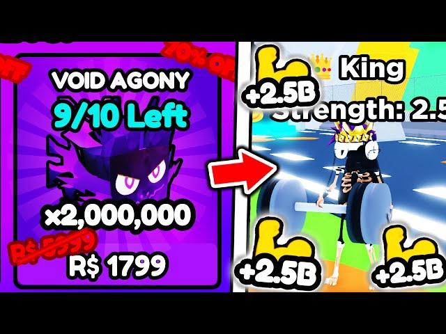 I Bought STRONGEST 2,000,000 STAT VOID AGONY PET in Roblox Training Simulator