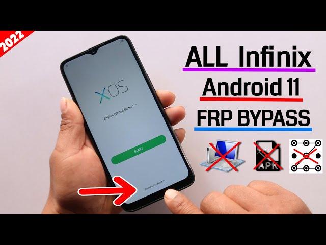 All Infinix Android 11 Frp Unlock/Bypass Google Account Lock Latest Security 2022 Without Pc