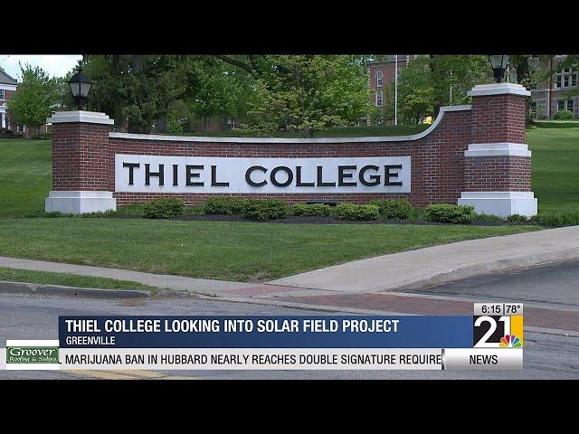 Thiel College looking into a solar field project