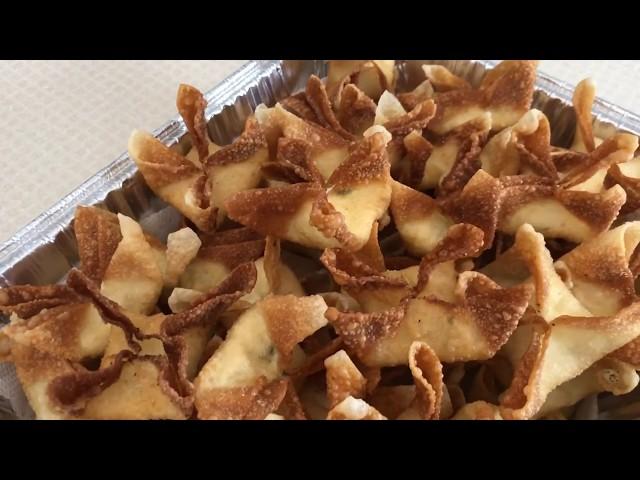 How to make PANDA EXPRESS CREAM CHEESE WONTONS