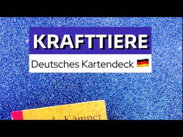 KARTENDECK: Krafttiere