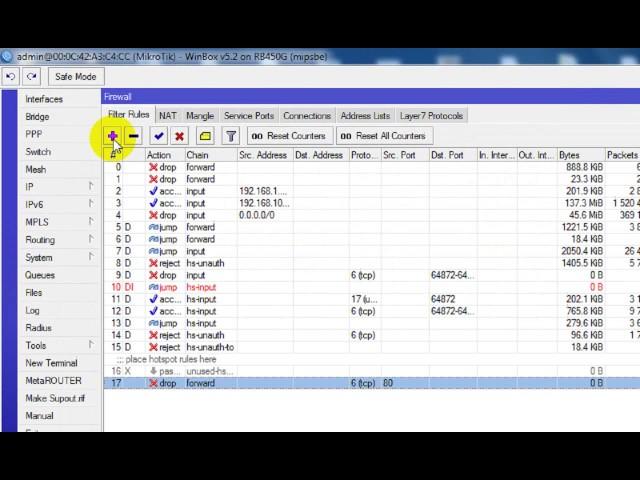 MikroTik router | block all websites