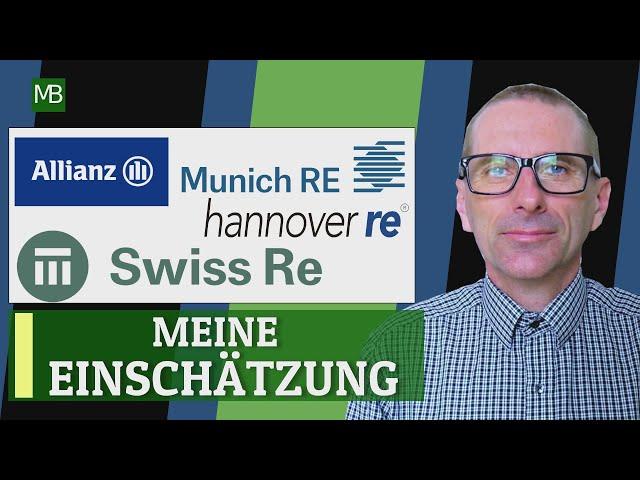 ALLIANZ SE - HANNOVER RE - MUENCHENER RÜCK - SWISS RE - Aktien Vergleich 25.05.2024.