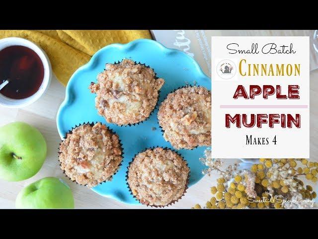 SweetnSpicyLiving Recipe (EP# 28 ) - Small Batch Apple Cinnamon Streusel Muffins