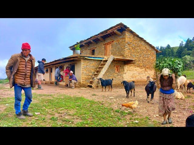 This is Himalayan Nepali village life || most peaceful And Relaxing village life || Nepali village