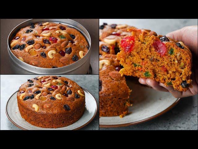 Christmas Special Plum Cake Recipe | Easy & Delicious Plum Cake Recipe | Eggless & Without Oven