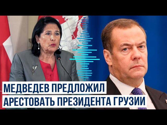 Медведев о призыве президента Грузии Саломе Зурабишвили к перевороту после парламентских выборов