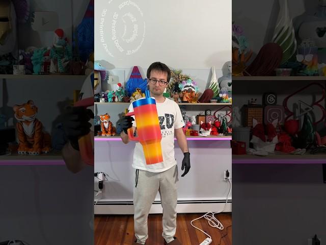 Timelapse of a GIANT stanley cup 3D printing