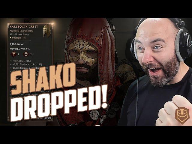 I FOUND HARLEQUIN CREST "SHAKO" in Diablo 4!!! - Diablo IV Season 2