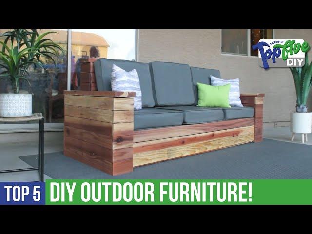 Top 5 DIY Outdoor Furniture! Best Maker Projects!
