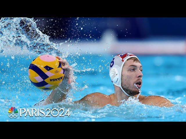 Unbeaten no more! Croatia stuns Spain in men's water polo quarterfinal | Paris Olympics | NBC Sports