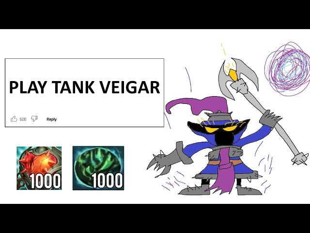 TANK HEARTSTEEL VEIGAR STRATEGY HAS UNLIMITED SCALING SO SCARY