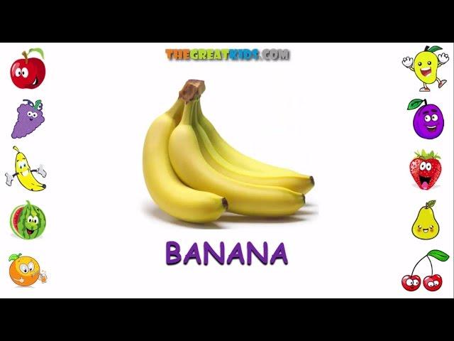 Fruits and Vegetables for kids | Fruits Name for Kids, Children, Toddlers and Kindergarten