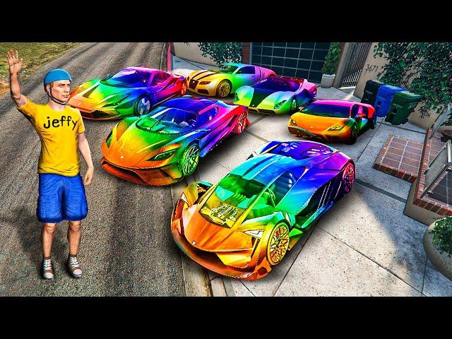 Collecting ENCHANTED SUPER CARS in GTA 5!