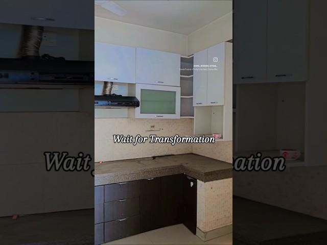 Modular Kitchen Transformation ! #shorts #ytshorts #youtube #royalinteriors #interiordesign