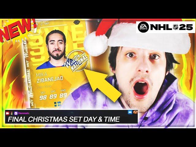 FINAL CHRISTMAS SET DAY AND TIME! FULL CONTENT SCHEDULE I NHL 25 HUT