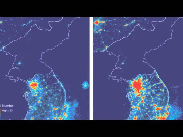 Satellitenbilder zeigen, wie arm Nordkorea wirklich ist