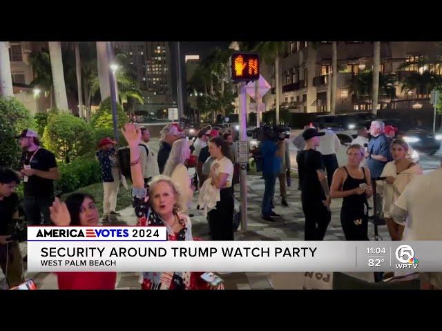 Trump campaign holds watch party in West Palm Beach