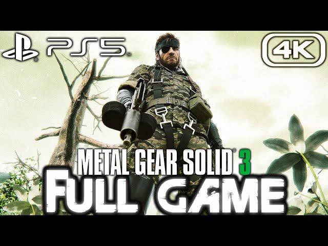 METAL GEAR SOLID 3 PS5 Gameplay Walkthrough FULL GAME (4K 60FPS) No Commentary (Master Collection)