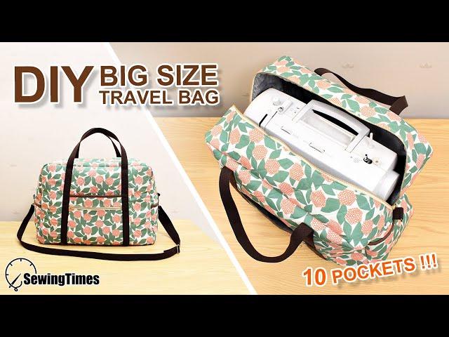 DIY BIG TRAVEL BAG | Sewing Machine Carrying Case TUTORIAL [sewingtimes]