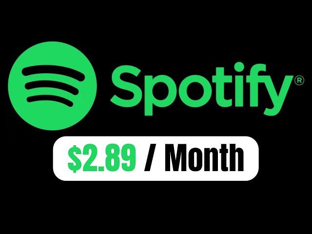 How to Get Spotify For $2.89 ⭐