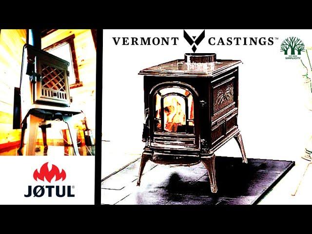 Jotul 602 against Vermont Castings Aspen - burn test comparison