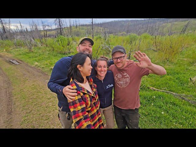 Calling In Help From Friends, @ThisisOurLifeOffGrid  Planting Trees On Our ISLAND!