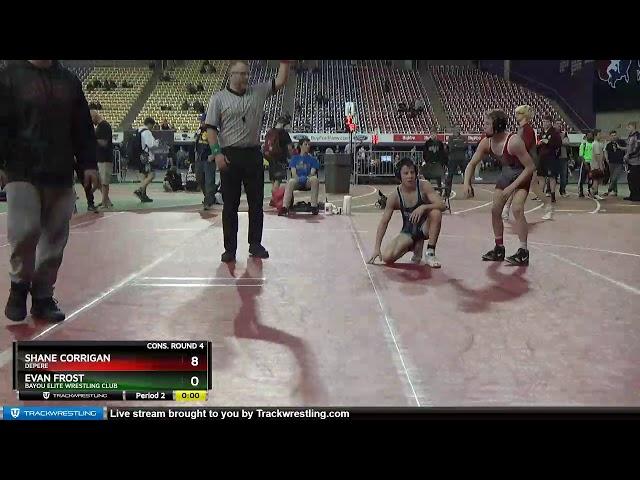 16U 100 Shane Corrigan DePere Vs Evan Frost Bayou Elite Wrestling Club