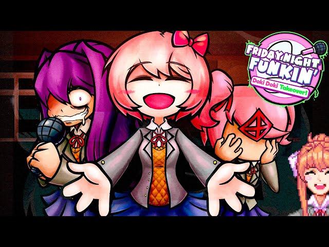 МОНИКА ВЕРНУЛАСЬ! ЦЕЛЫЙ ЧАС DDLC в FNF!  Friday Night Funkin': Doki Doki Takeover!